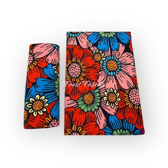 Ankara Fabric African Print Fabric Ankara Fabric By The Yard 100% Cotton Fabric - Picture 1 of 5